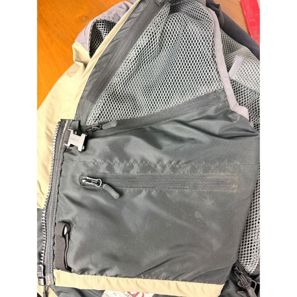 SPORTS AFIELD Fishing Vest Multi Pocket Tan Grey XXL Mens Utility Outdoor - Picture 11 of 11